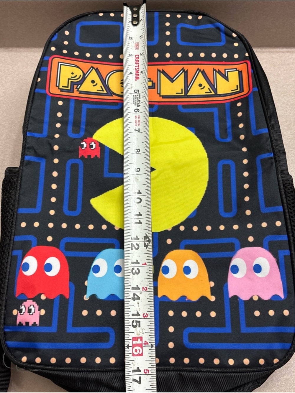 PAC-MAN Kids School Backpack - Lunch Insulated Cooler - Pencil Pen Pouch - Picture 5 of 10